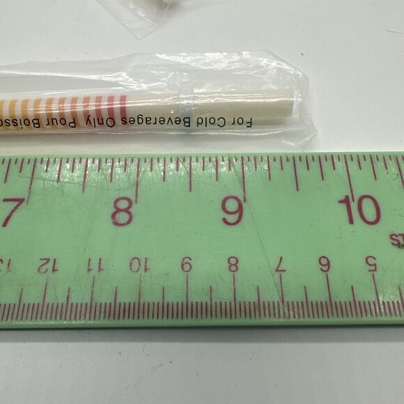 Starbucks Ombre Striped Rainbow Reusable Straws NEW Cold Tumbler Lot x 4 RARE - Picture 5 of 5